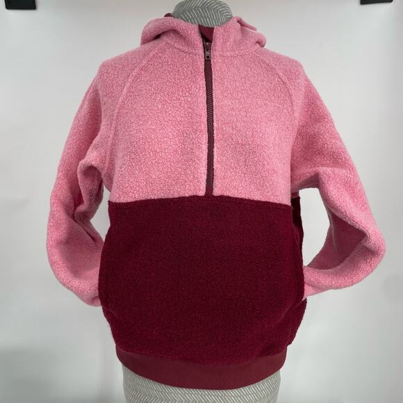 Outdoor Voices Megafleece Himalayan Seasalt Truffle Pink 1/2 Zip Fleece Jacket S - Picture 6 of 10